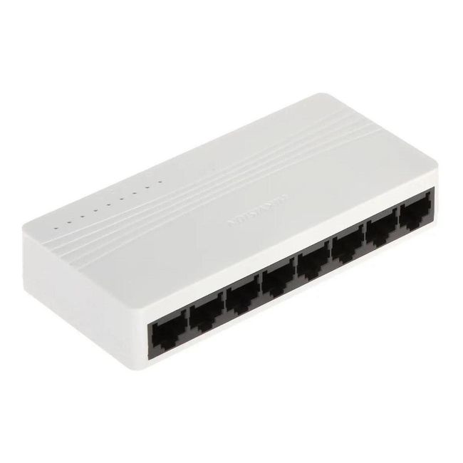 HIKVISION - Switch Conmutador Hikvision 10/100 Ds-3e0108d-e De 8 Puertos