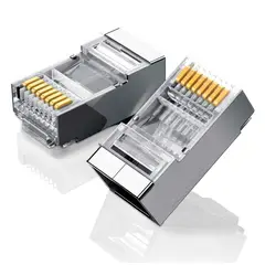 GEN - 10x Conector Red RJ45 Metal CAT 6 Terminal Categoria 6