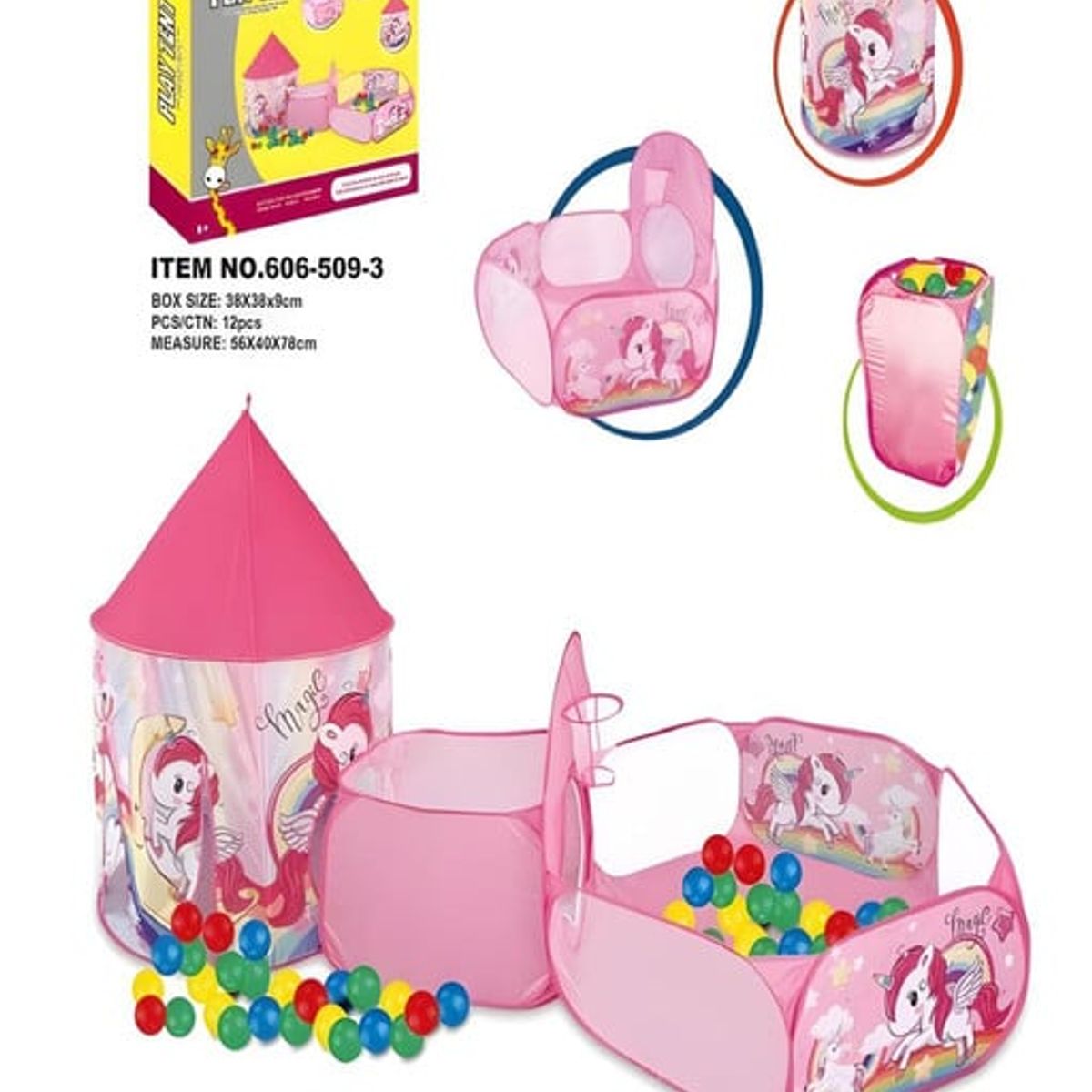 GENERICO - CARPA KAWAI UNICORNIO JUEGO INFANTIL