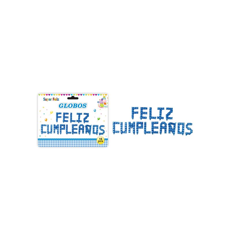 GENERICO - GLOBOS FELIZ CUMPLEAÑOS 15 PCS