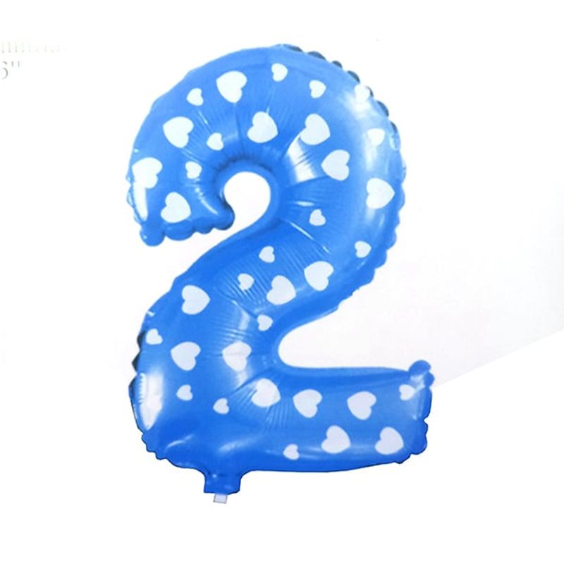 GENERICO - GLOBO METALICO 26 CORAZON CELESTE N? 2 X1 UNI