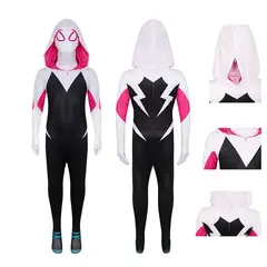 GENERICO - Disfraz infantil Talla 5 o 6 Spider Spiderman Gwen Stacy