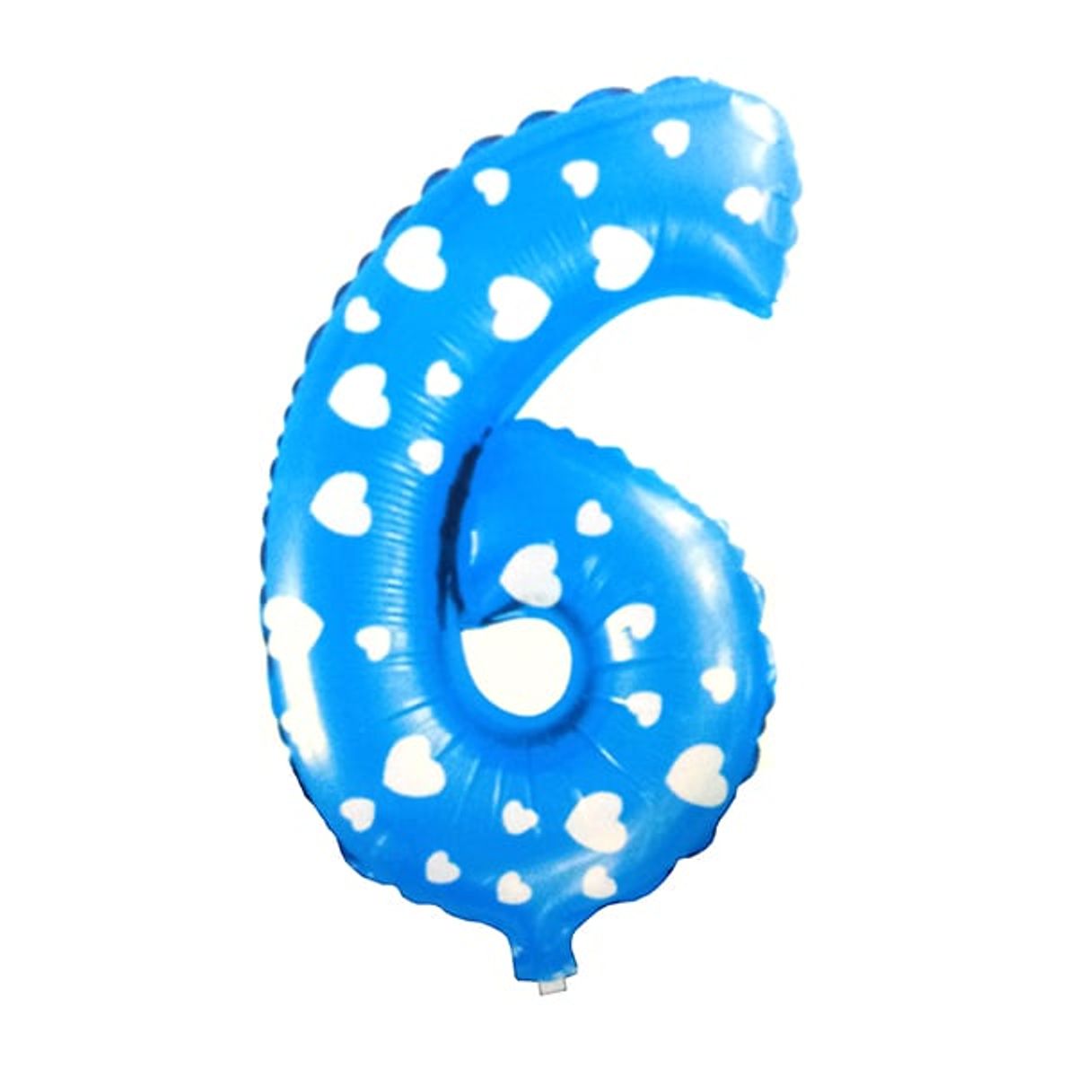 GENERICO - GLOBO METALICO 26 CORAZON CELESTE N? 6 X1 UNI