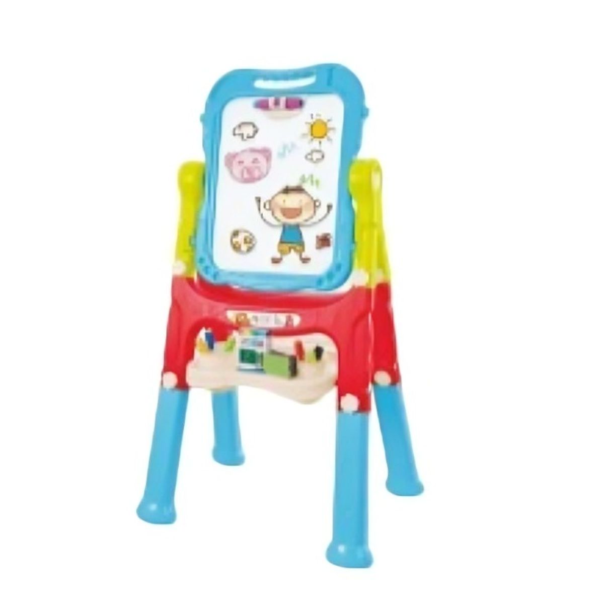 OEM - Pizarra Magnética Azul Doble Cara 110cm De Alto