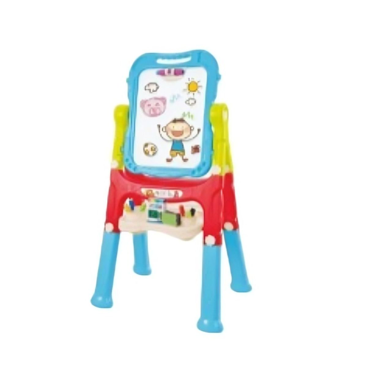 OEM - Pizarra Magnética Azul Doble Cara 110cm De Alto