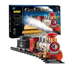 GENERICO - Tren Juguete Juguetes Tren Electrico Humo Para Navidad 13pcs