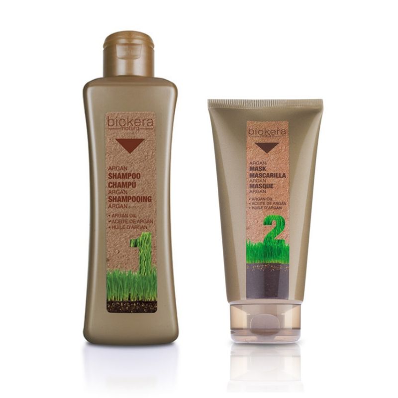 SALERM - Salerm Pack Shampoo mascarilla Arganology algodon Biokera Natura