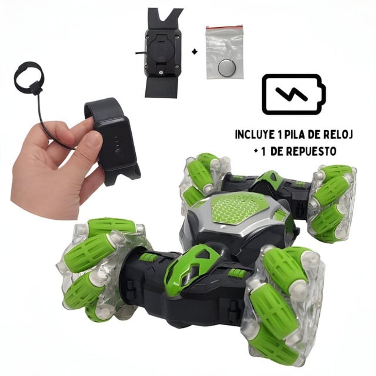 GENERICO - Twister Car Control remoto 360 3 ejes con Pulcera control