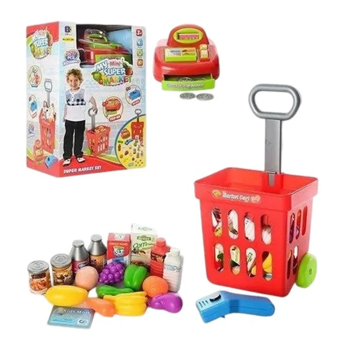 OEM - Carrito de compras para niños pequeños Mini Market