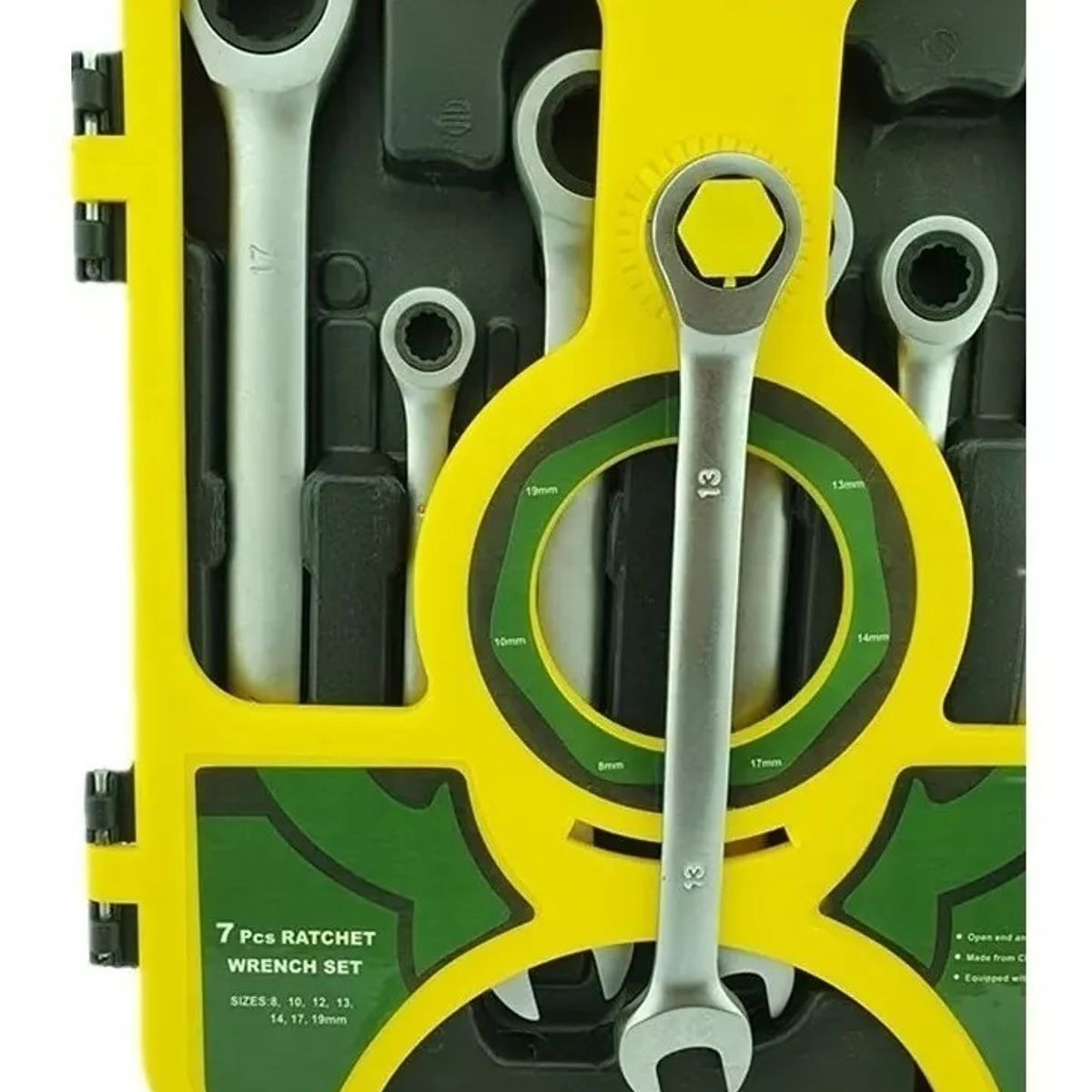 GENERICO - Juego De Llaves Punta De Corona Con Chicharra 7 Piezas