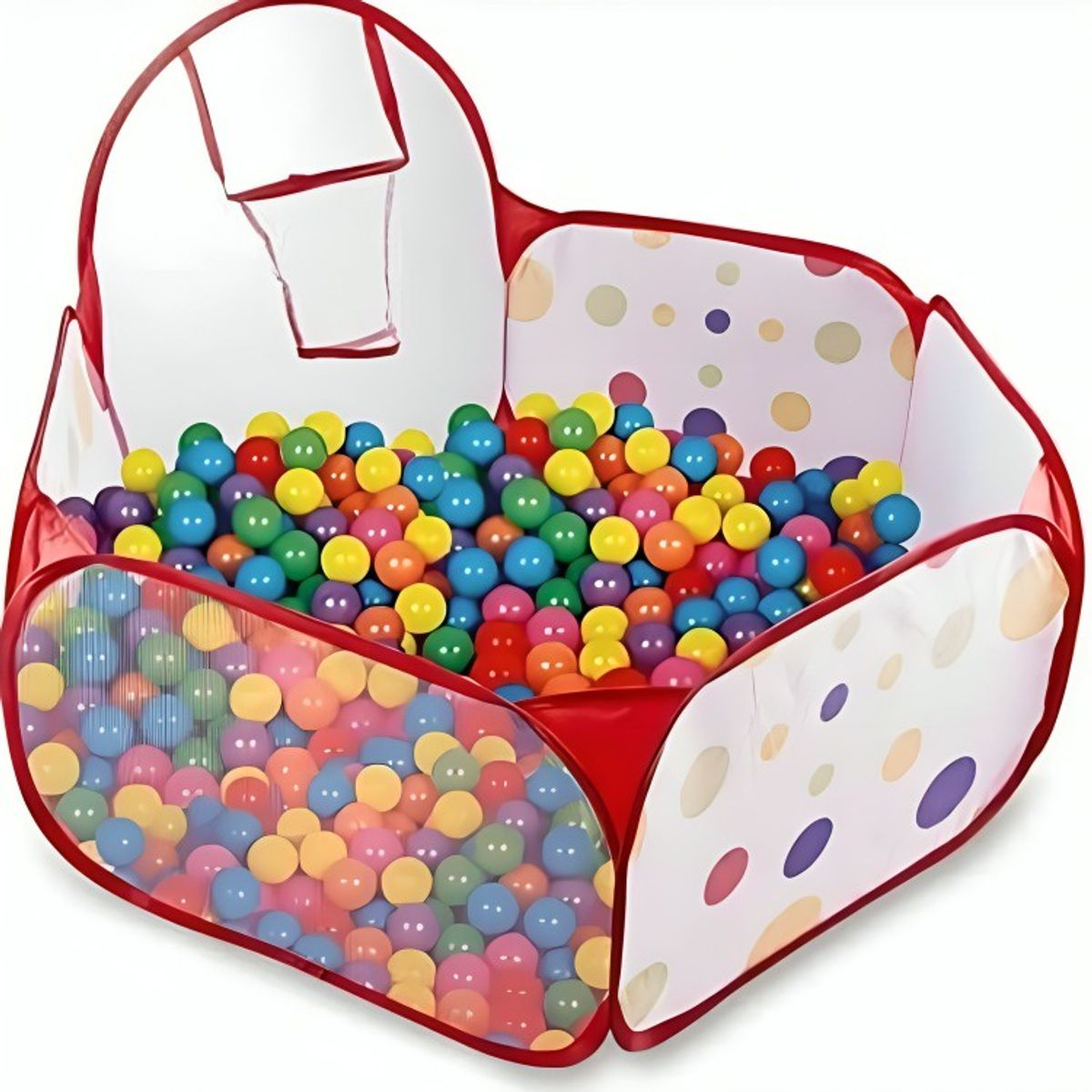 OEM - PISCINA DE PELOTA EN SUAVE TELA CON 50 PELOTAS DE COLORES