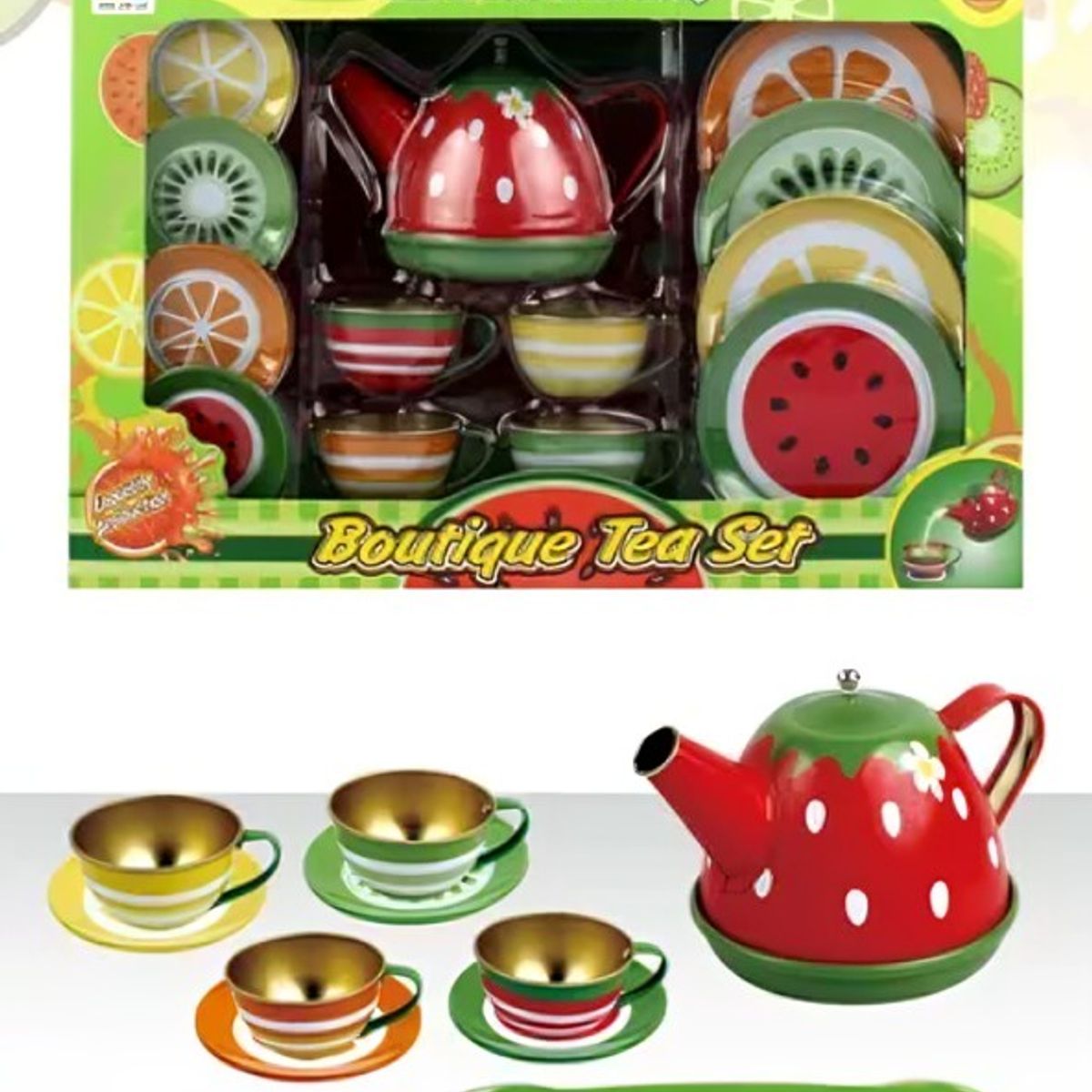 OEM - set Tetera fruta metalico infantil