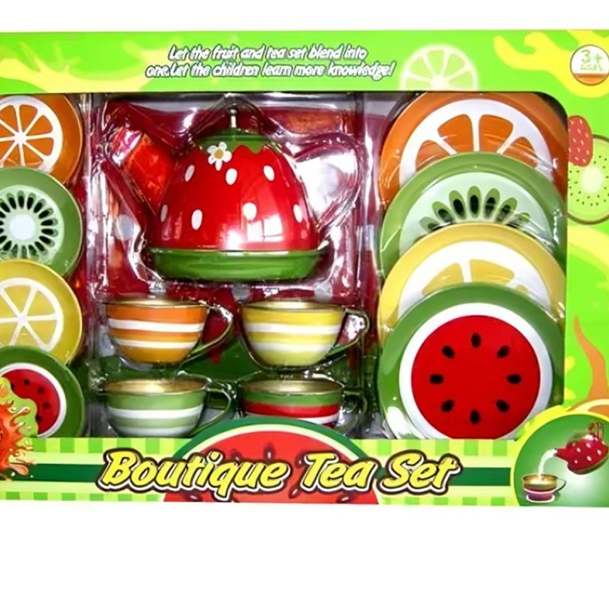 OEM - set Tetera fruta metalico infantil
