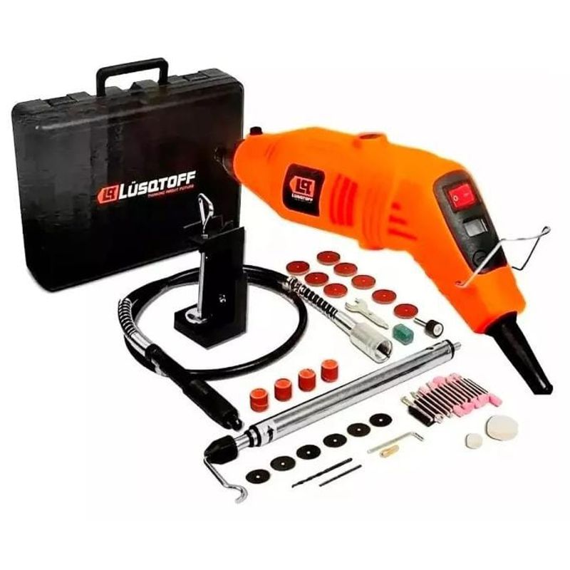 LUSQTOFF - Kit Minitorno Multiproposito Lusqtoff 150w + 45 Accs Maletin Frecuencia 50hz Potencia 150 W