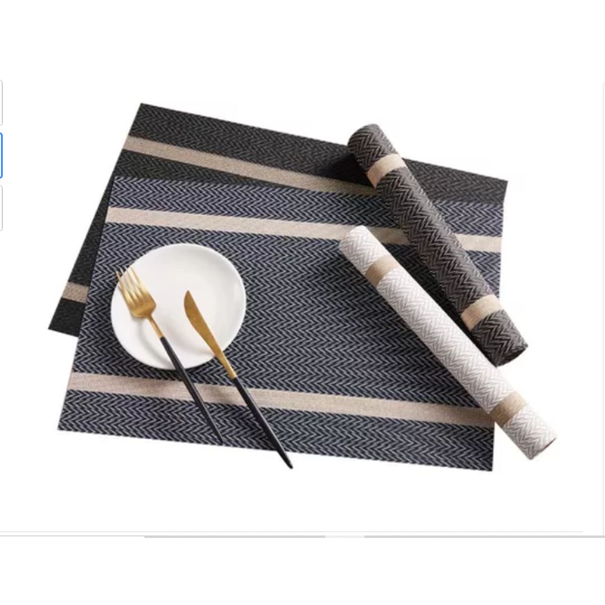 GENERICO - Set 6 Individuales De Mesa Rectangular