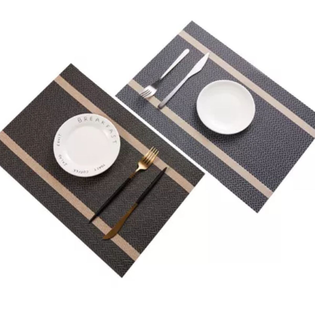 GENERICO - Set 6 Individuales De Mesa Rectangular