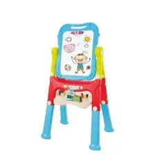 OEM - Pizarra Magnética Azul Doble Cara 110cm De Alto