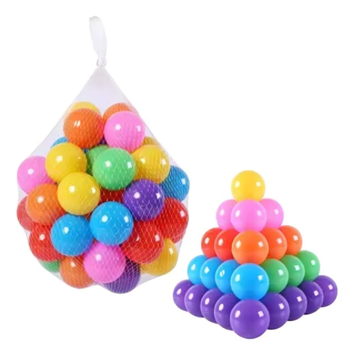 OEM - 50 Pelotas de Piscina de 55cm colores
