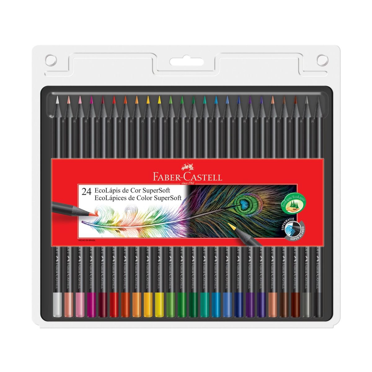 FABER-CASTELL - Ecolápices Faber-Castell Supersoft x24