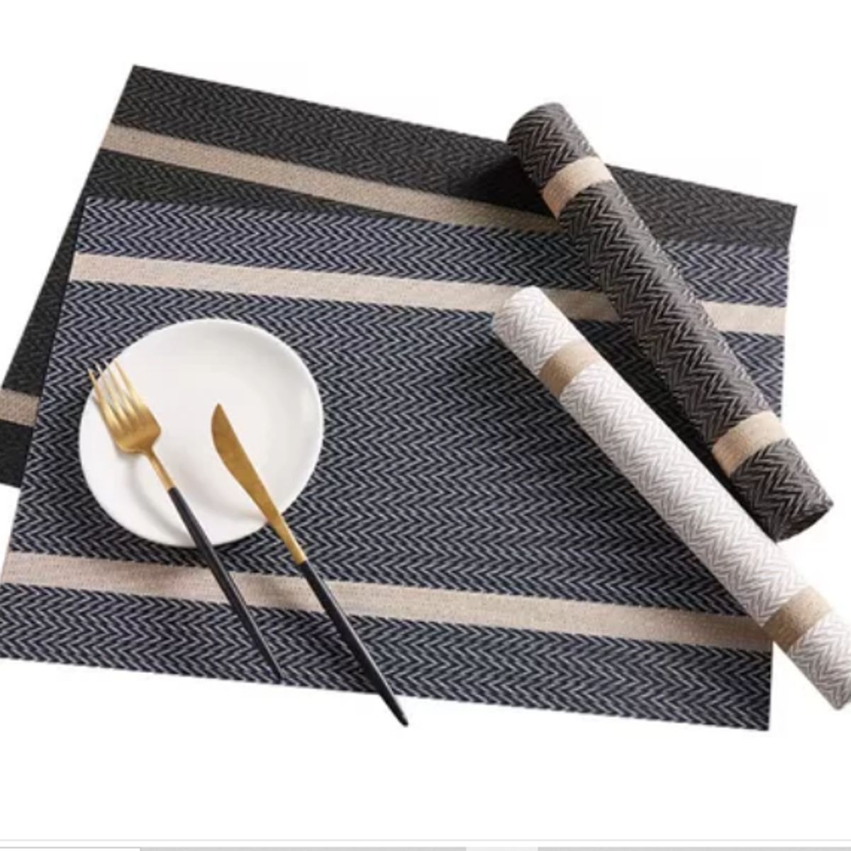 GENERICO - Set 6 Individuales De Mesa Rectangular Diseños