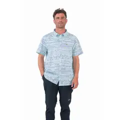 KAYA UNITE - Camisa Cotton Line Teal