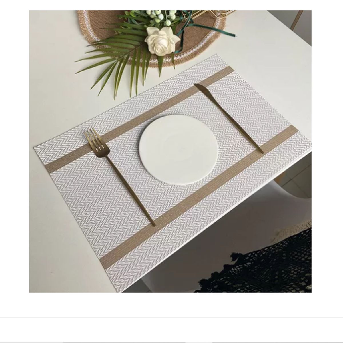 GENERICO - Set 6 Individuales De Mesa Rectangular