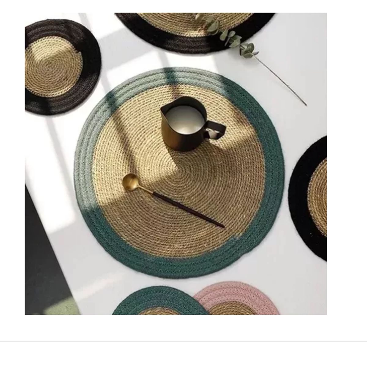 GENERICO - Set 6 Individuales De Fibras NaturaleS