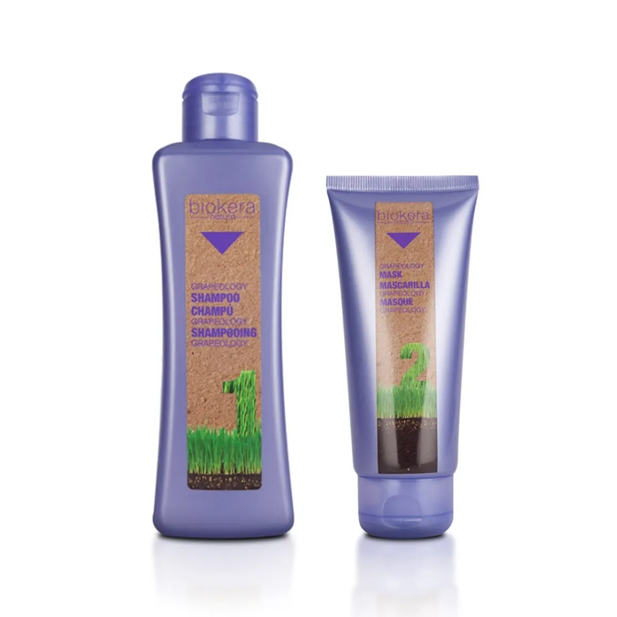 SALERM - Salerm Shampoo y Mascarilla Grapeology Nutricion Biokera.-