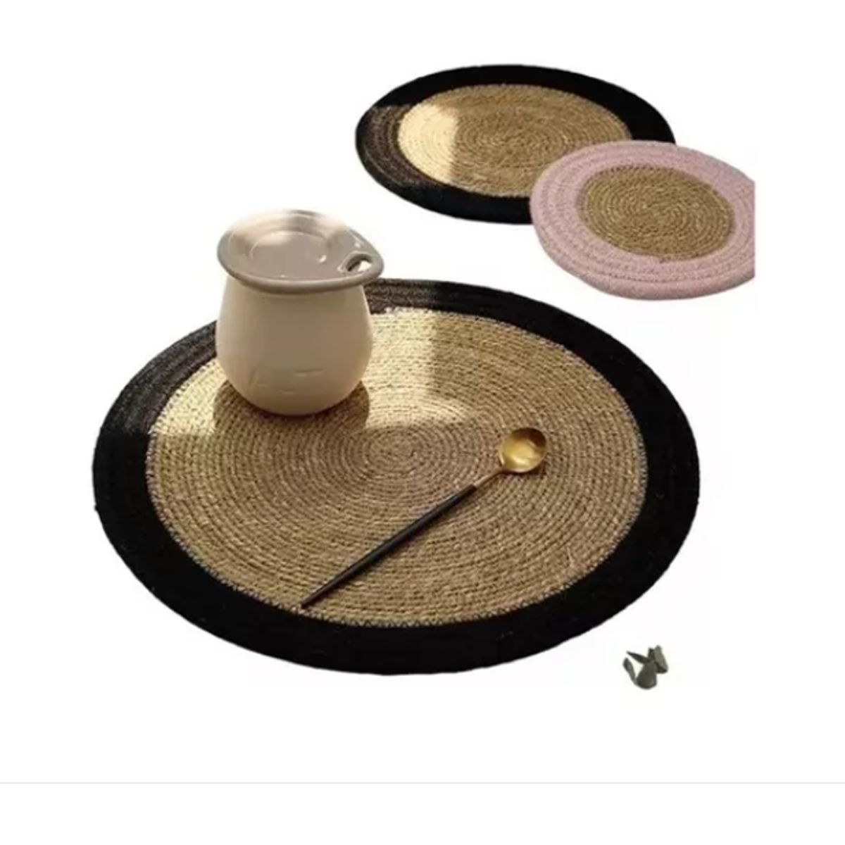 GENERICO - Set 6 Individuales De Fibras Naturales