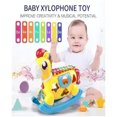 GENERICO - JUGUETE EDUCATIVO MUSICAL XILOFONO PONI 5 EN 1