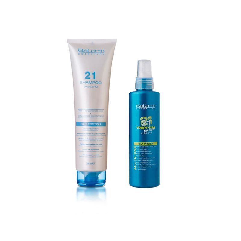 SALERM - Shampoo Salerm 21 Proteína De Seda 300ml + Salerm 21 Express