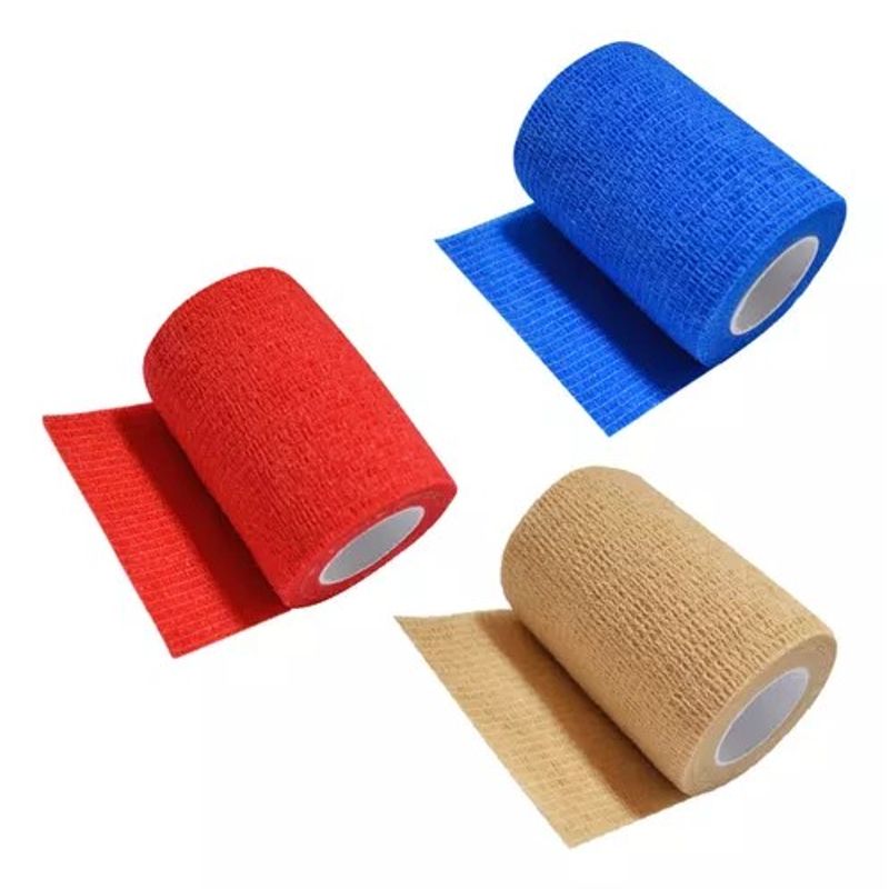 GENERICO - Pack 3 Venda Autoadherente Compatible Con Coban 5cm X 4.5mt
