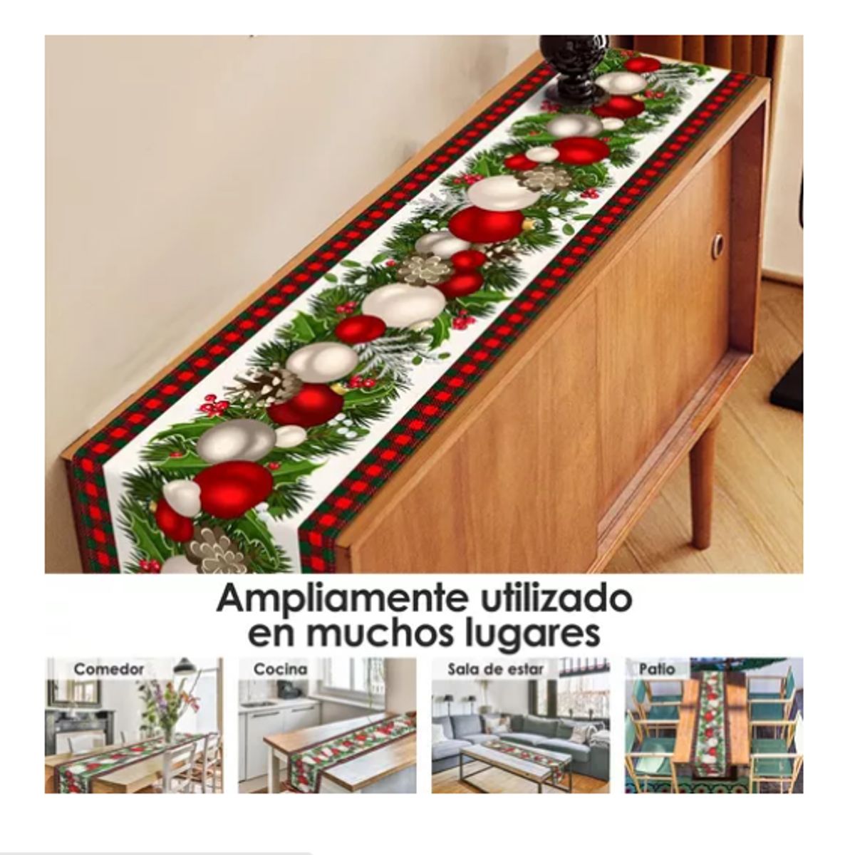 GENERICO - Camino De Mesa Navideño Bordad