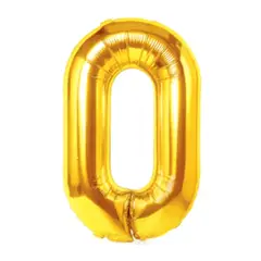 GENERICO - GLOBO METALICO 32 DORADO N? 0 X1 UNI