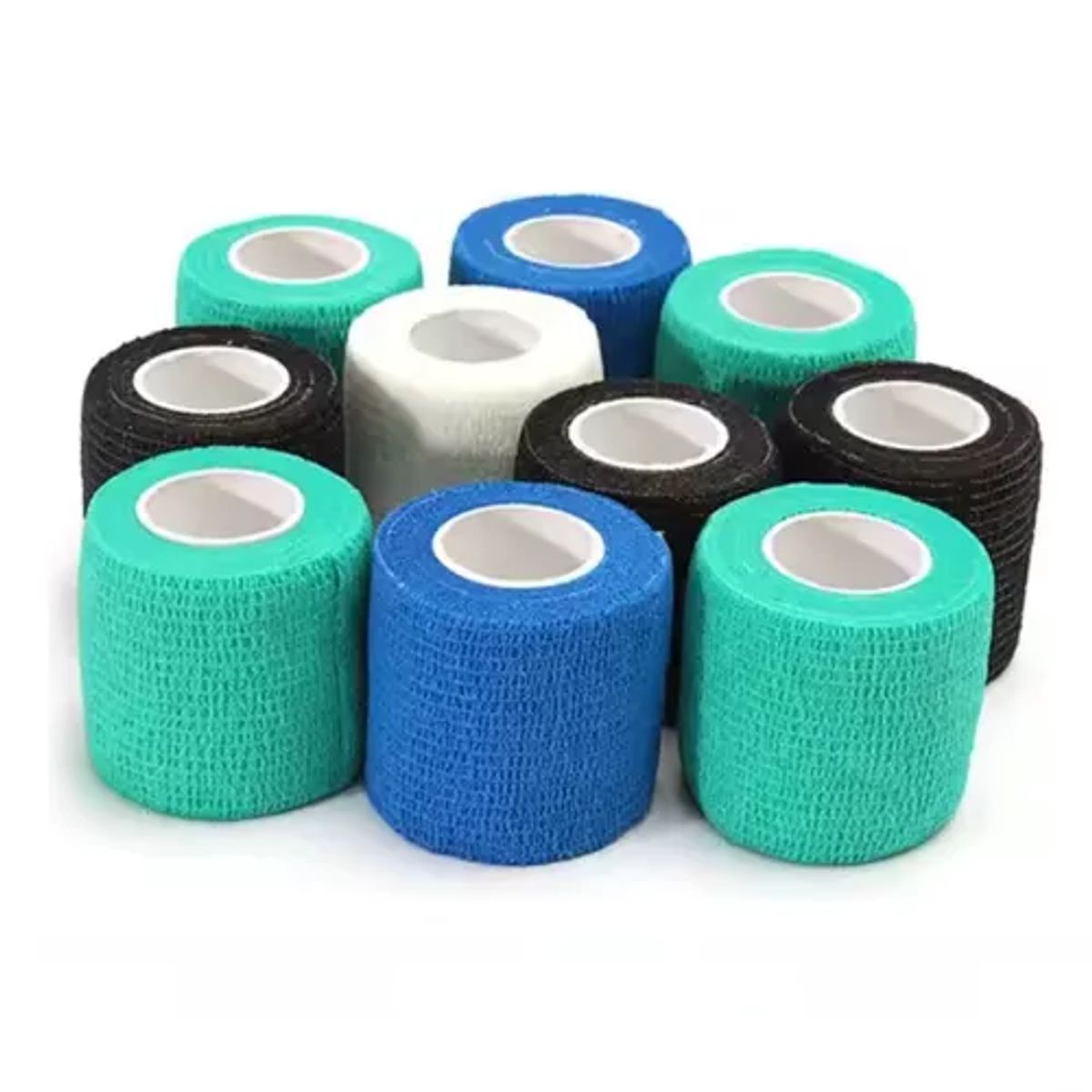 GENERICO - Pack 10 Venda Autoadherente Compatible Con Coban 5cm X 4.5mt