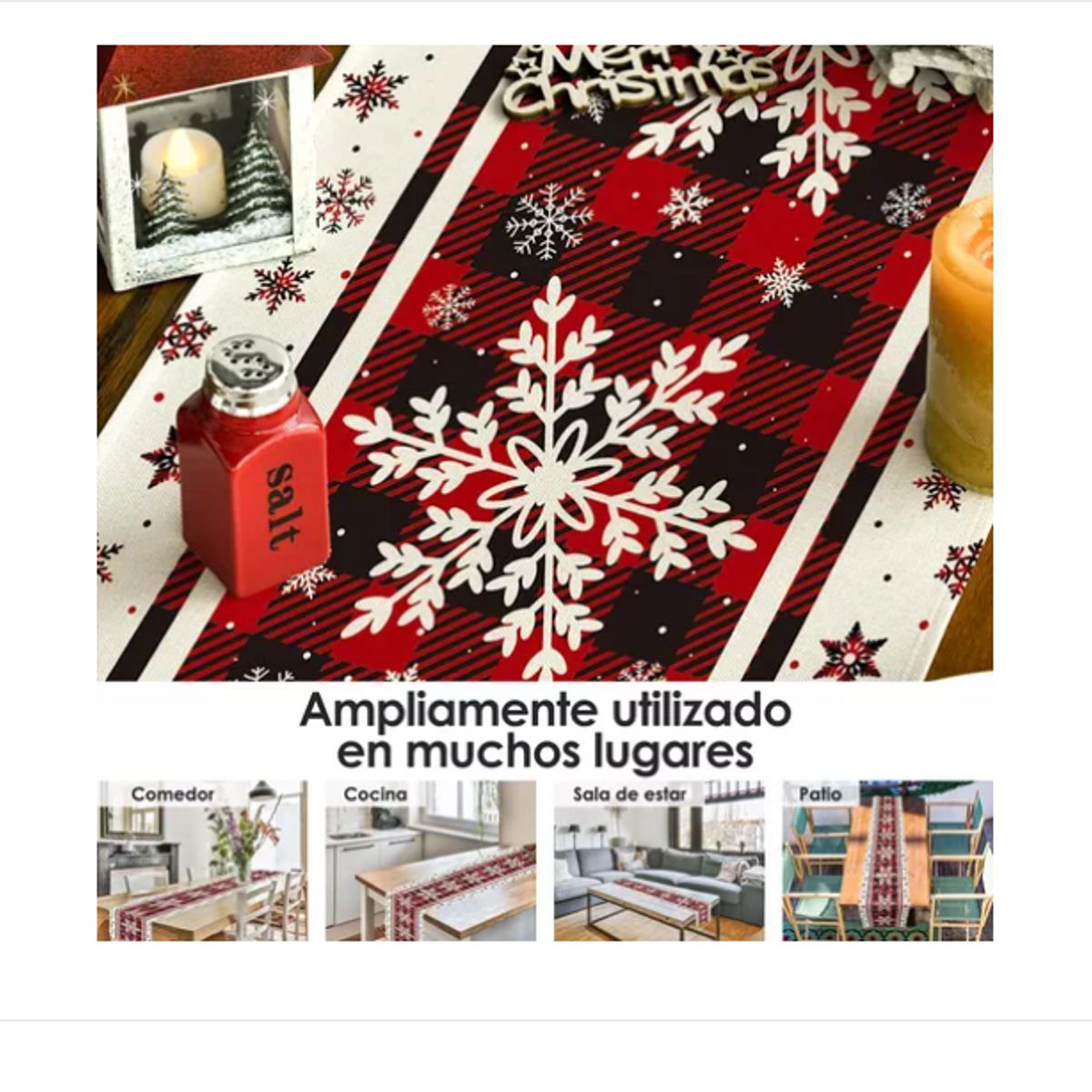 GENERICO - Mantel De Navidad Camino De Mesa Para Decoración 183x33cm