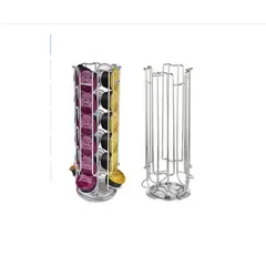 GENERICO - Soporte Para Cápsulas De Café Contiene 24 Uds Color Metal