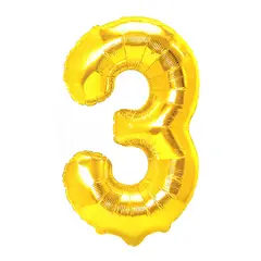 GENERICO - GLOBO METALICO 32 DORADO N? 3 X1 UNI