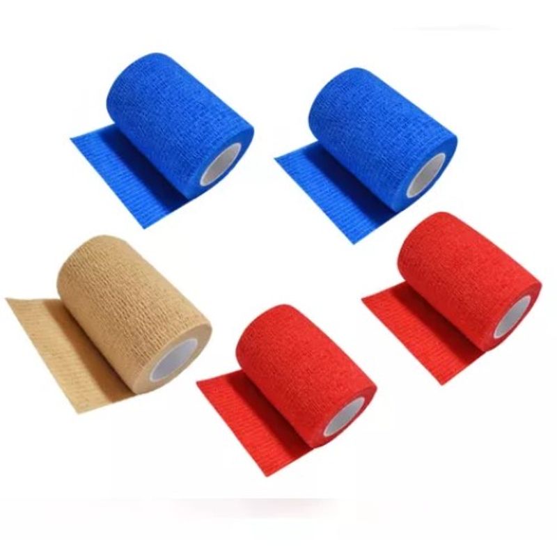 GENERICO - Pack 5 Venda Compatible Con Coban Autoadherente 7.5cm X 4.5mt
