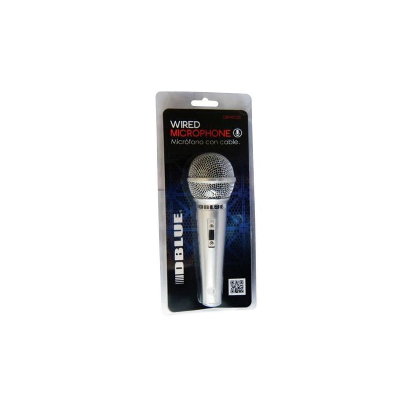 DBLUE - Micrófono Uni-direccional Con Cable De 18mts - SC