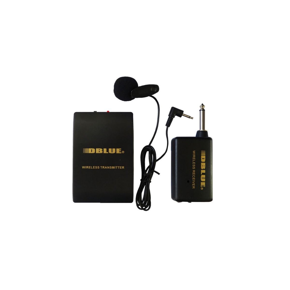 DBLUE - Micrófono Inalámbrico De Solapa Con Receiver 20mts - SC