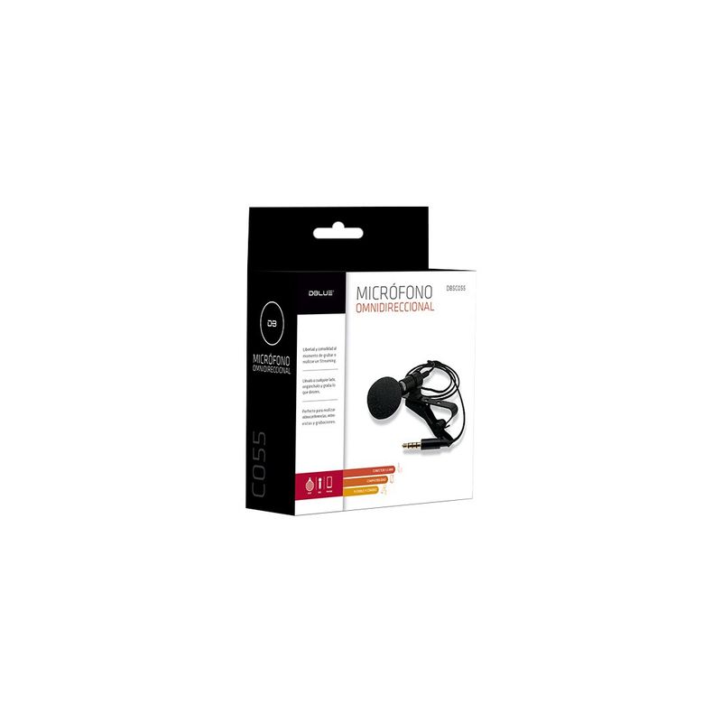 DBLUE - Micrófono De Solapa Streaming Conector Trs 35mm - SC