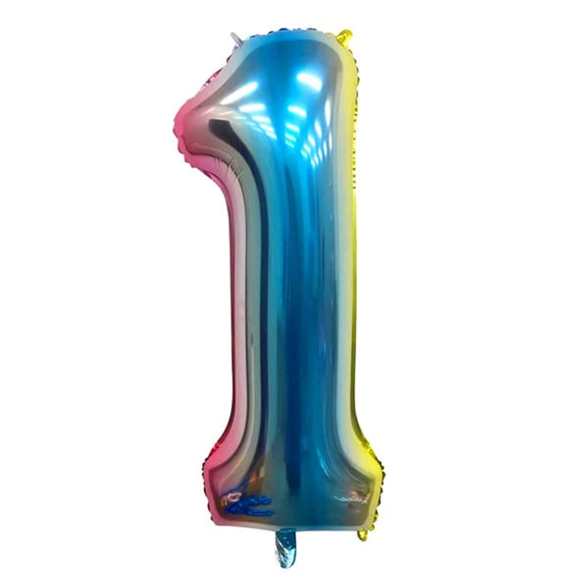 GENERICO - GLOBO METALICO 32 MULTICOLOR N? 1 X1 UNI