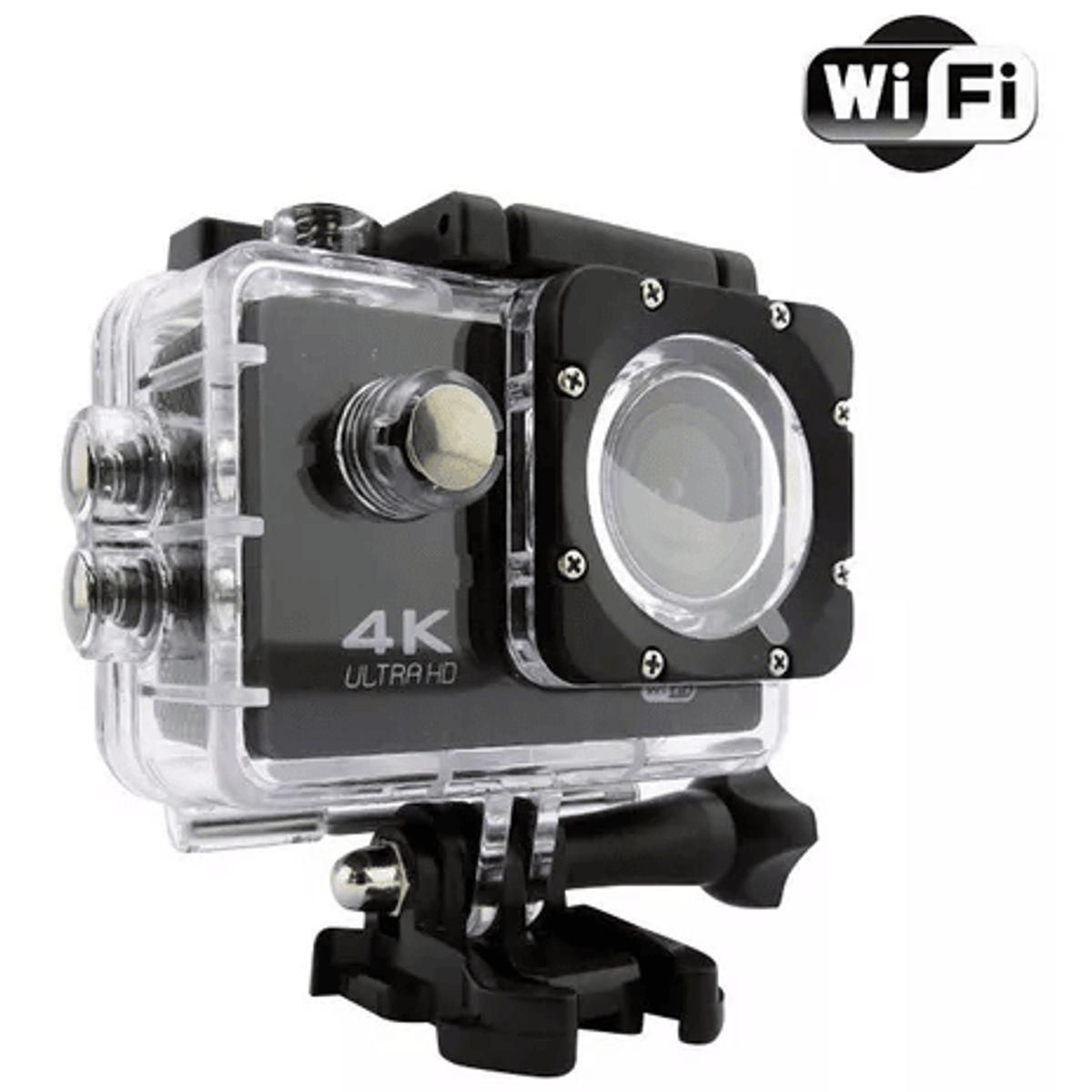 GENERICO - Camara 4k Full Hd Sports Wifi Resistente Al Agua Color Negro