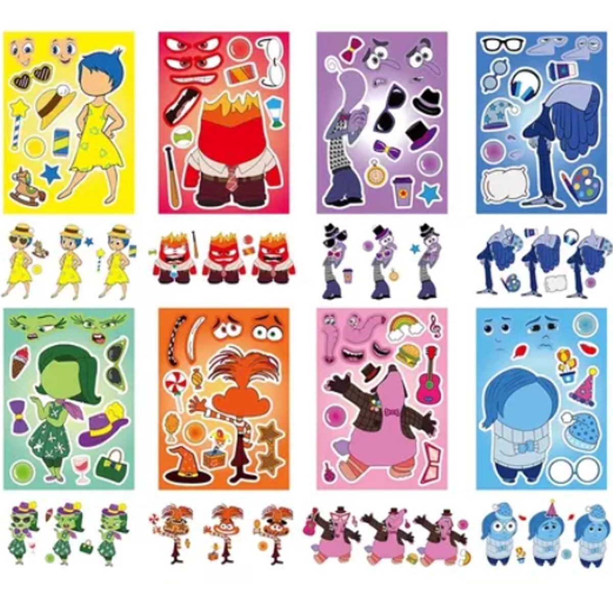 GENERICO - Pack X16 Láminas Stickers Intensamente Pegatinas