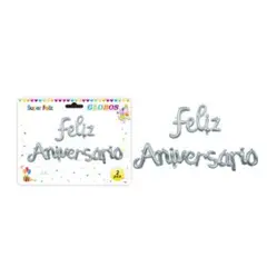 GENERICO - GLOBOS FELIZ ANIVERSARIO 2 PCS