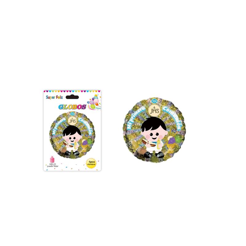 GENERICO - GLOBOS COMUNION 1 PCS 45 CM X 45 CM