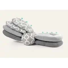 GENERICO - Cojín Lactancia Multiusos Altura Ajustable Mamá-bebé GRIS