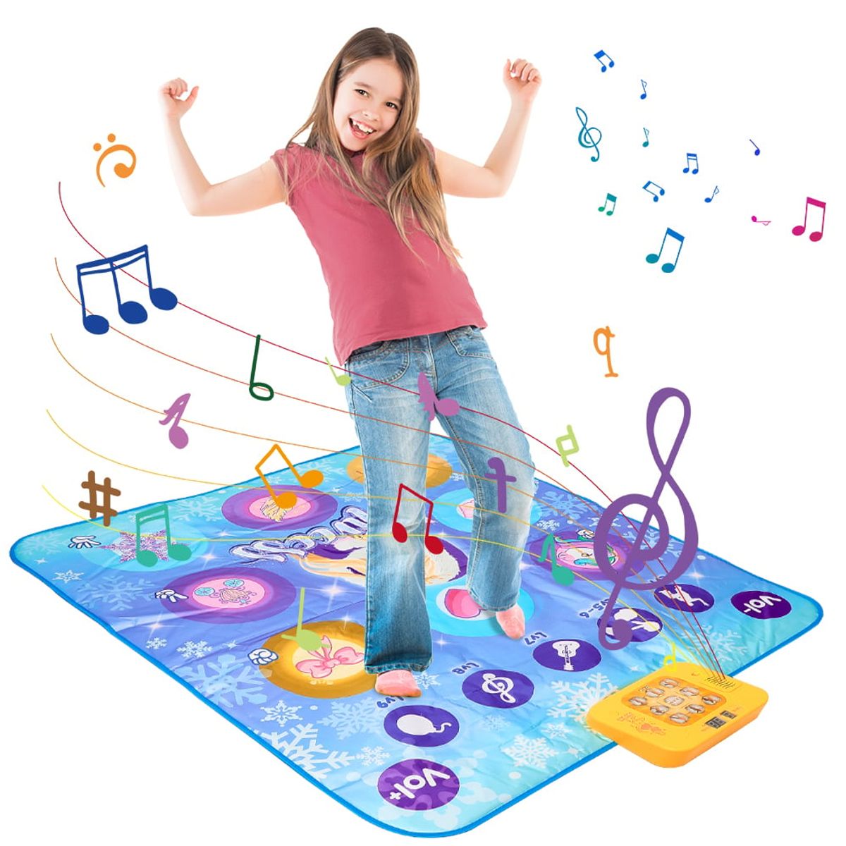 LUKOVEE - Alfombrilla de Musicales de Piano  Plegable para Niños