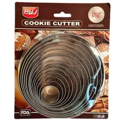 GENERICO - Cortadora de Galletas de 5 PCS